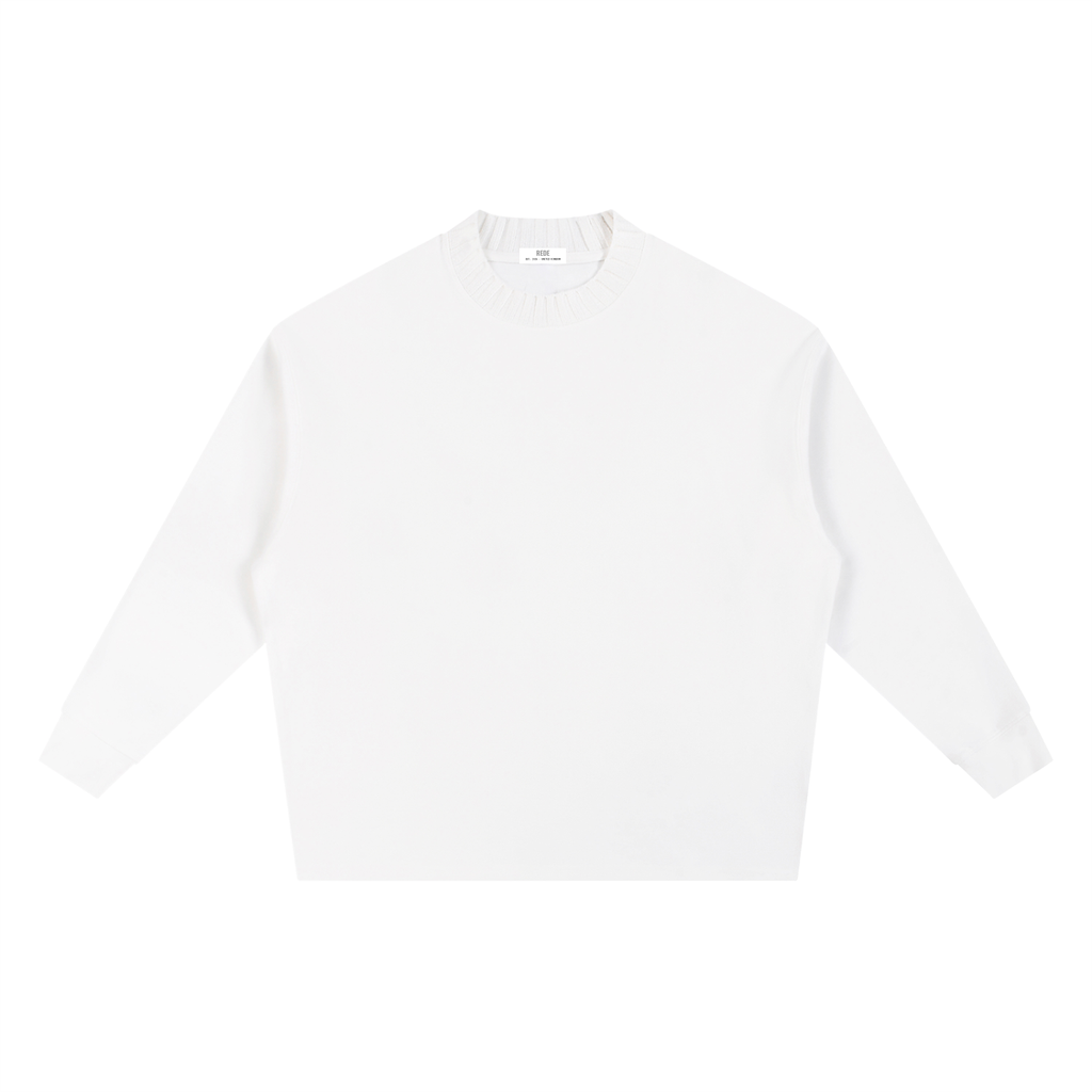 Knitted Round Neck Oversize Sweatshirt