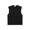 Raw Edge Cotton Tank Top