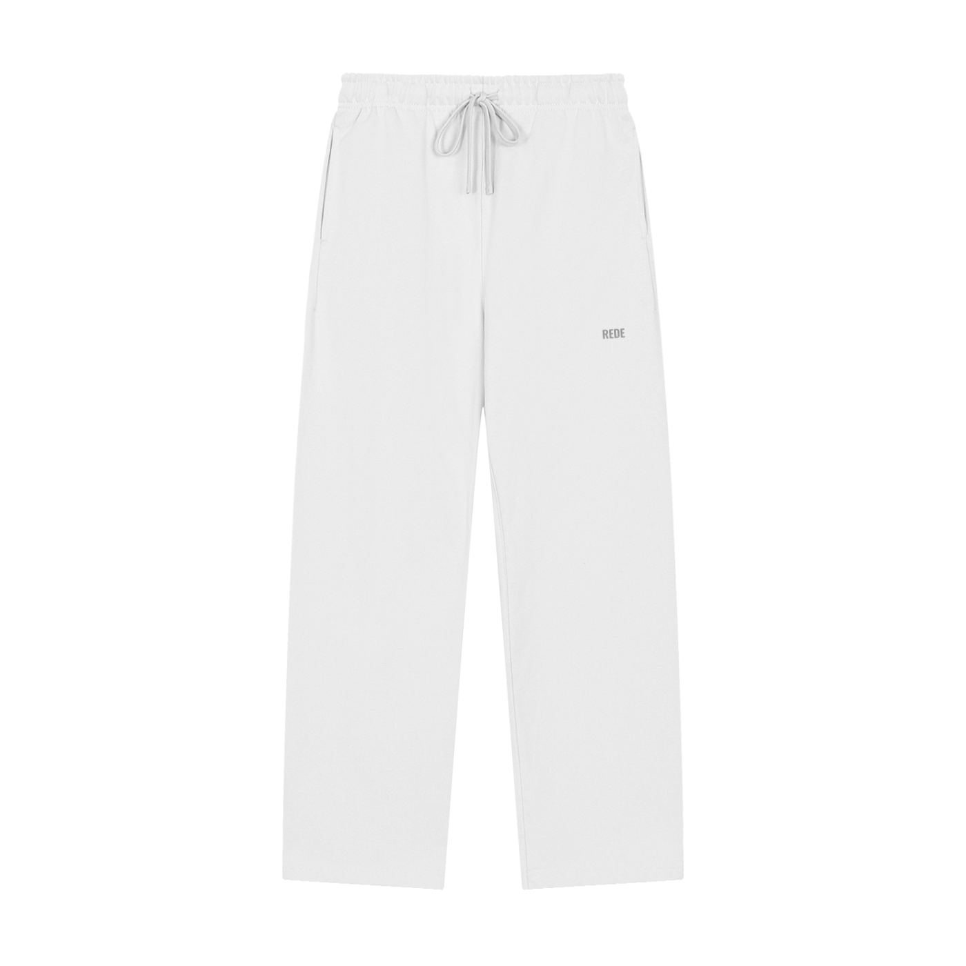 Solid Color Straight-Leg Sweatpants