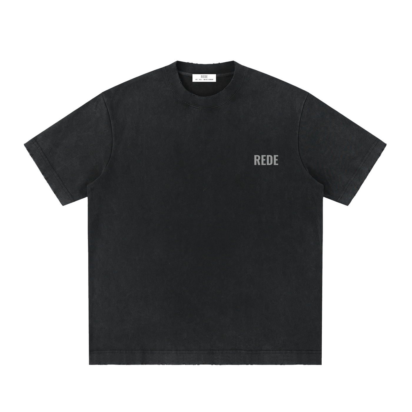 Heavyweight Vintage Washed Frayed T-Shirt