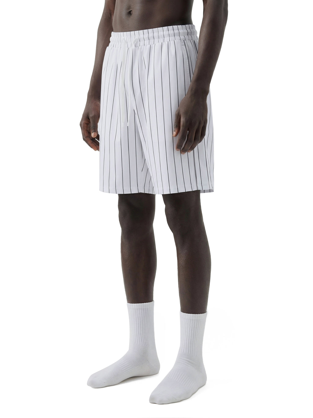 Unisex Striped Loose Fit Shorts